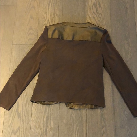 Leather and cloth jacket - Picture 4 of 4